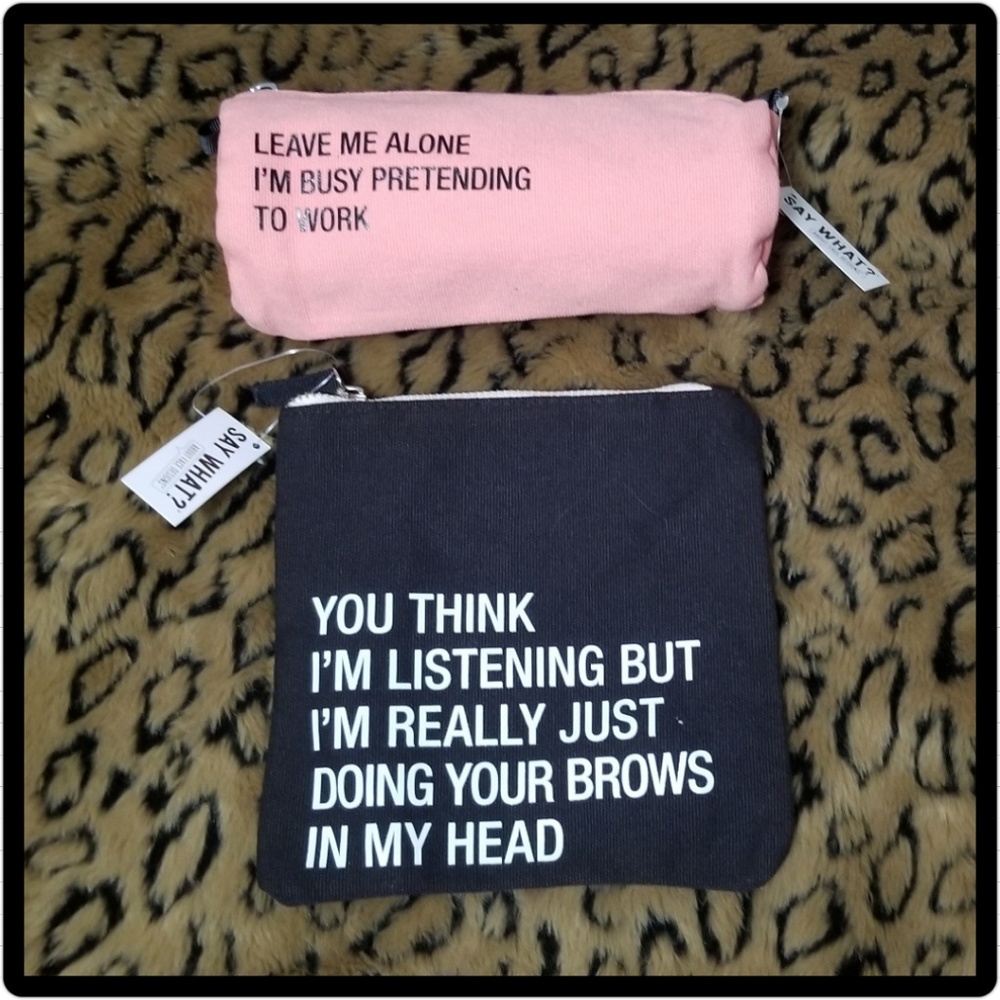 Say What cosmetic makeup bags brows eyebrows lot